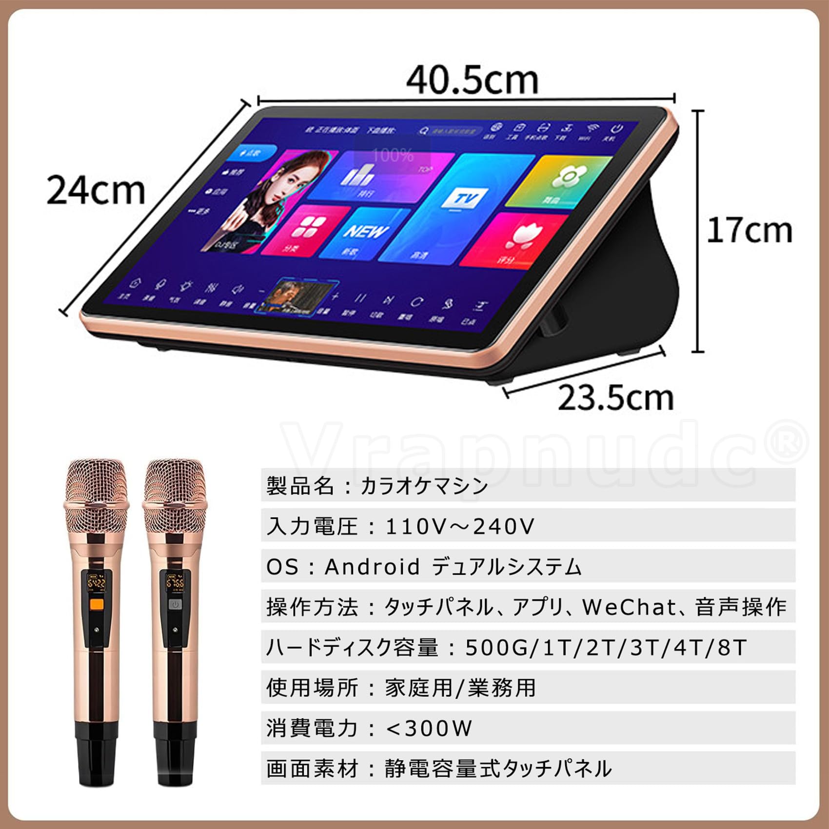 Amazon.co.jp: カラオケマシン 業務用 5in1 オールインワンカラオケ